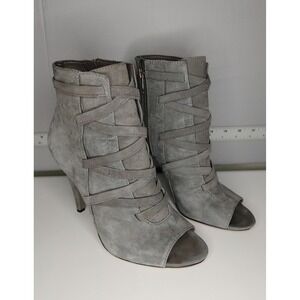 chinese dress ladies Lace Up Peep Toe Stiletto Heel Booties main image 1